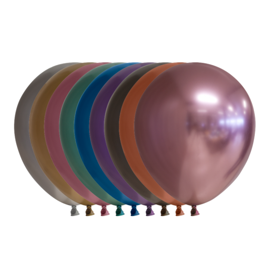 Kleine Ballonnen Chrome Mix van kleuren - 100 stuks-1
