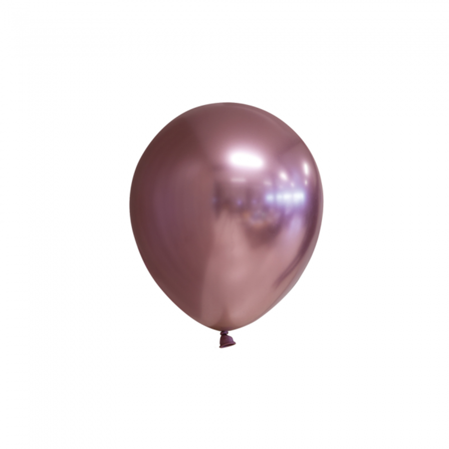 Kleine Ballonnen Chrome Rosé Gold - 100 stuks-1
