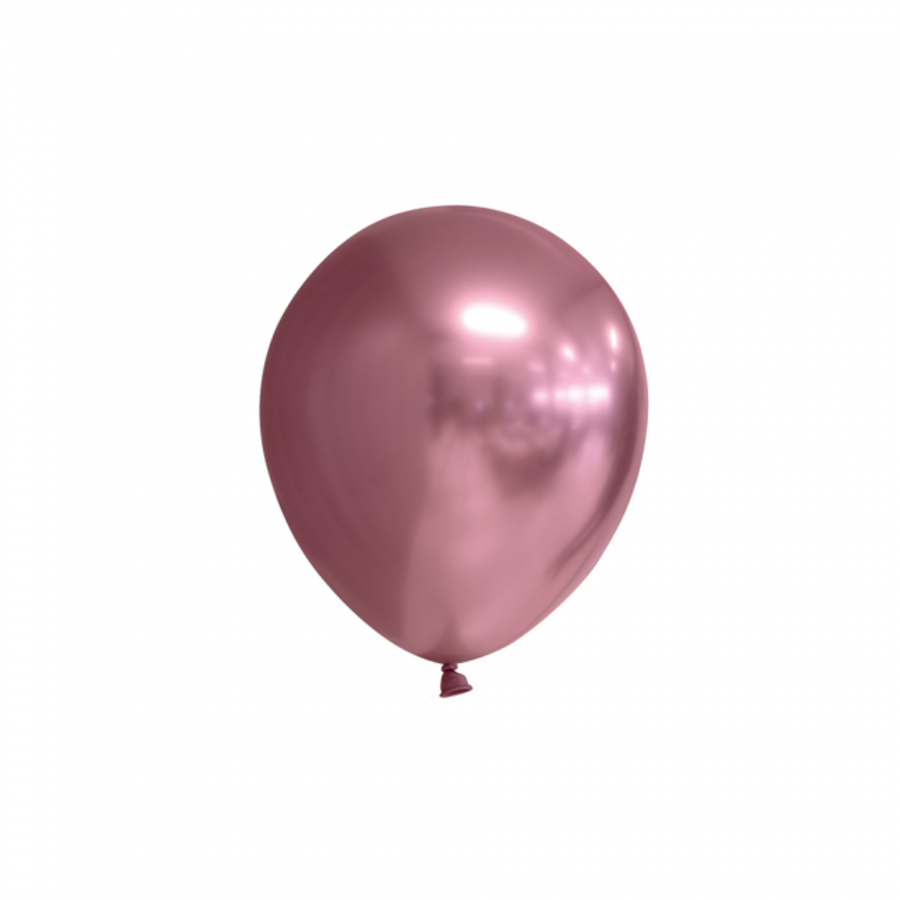 Kleine Ballonnen Chrome Roze - 100 stuks-1