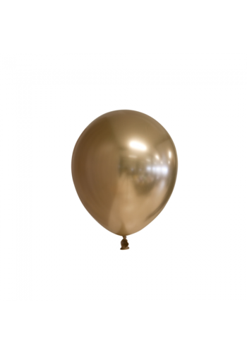 Ballonnen Goud Chrome - 12 cm - 50 stuks 