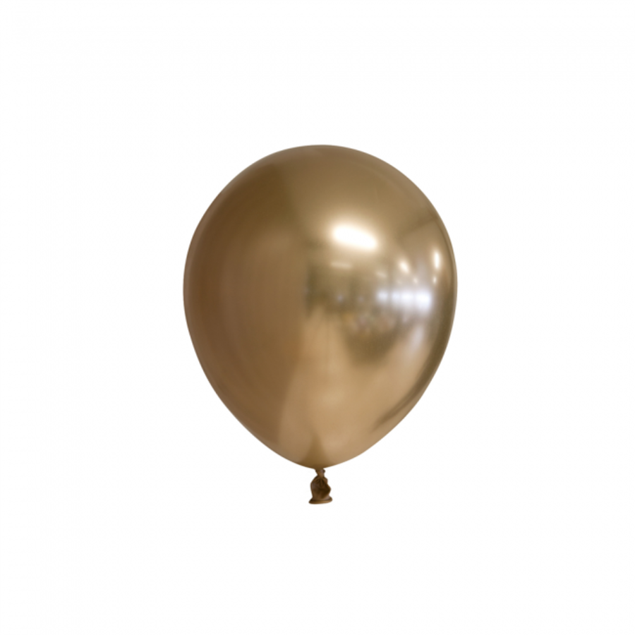 Kleine Ballonnen Chrome Goud - 100 stuks-1