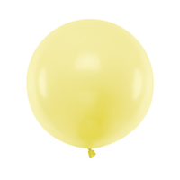 Ronde Ballon 60 cm - Pastel Light Yellow - 1 st