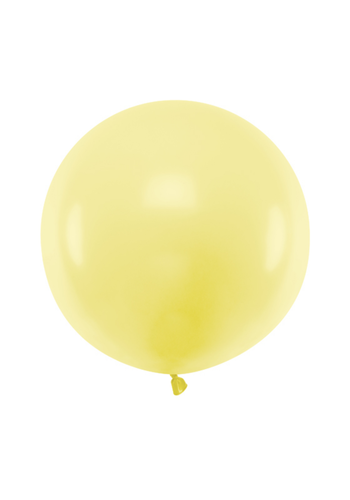 Ronde Ballon 60 cm - Pastel Light Yellow - 1 st 