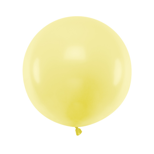 Ronde Ballon 60 cm - Pastel Light Yellow - 1 st 