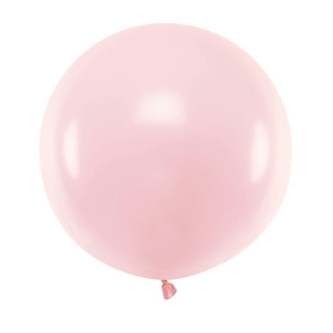 Ronde Ballon 60 cm - Pastel Soft Pink - 1 st