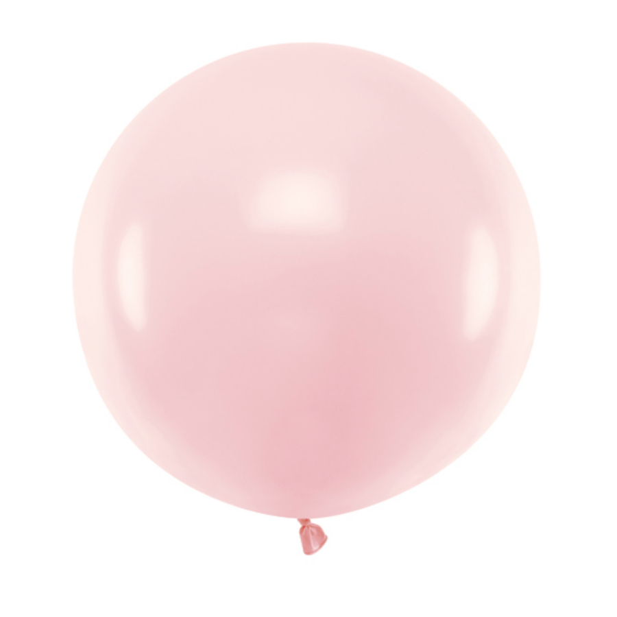 Ronde Ballon 60 cm - Pastel Soft Pink - 1 st-1