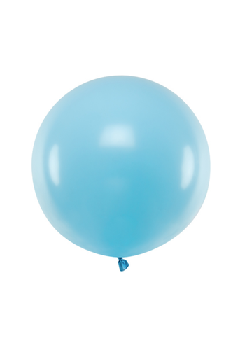 Ronde ballon 60 cm - pastel lichtblauw - 1 st 