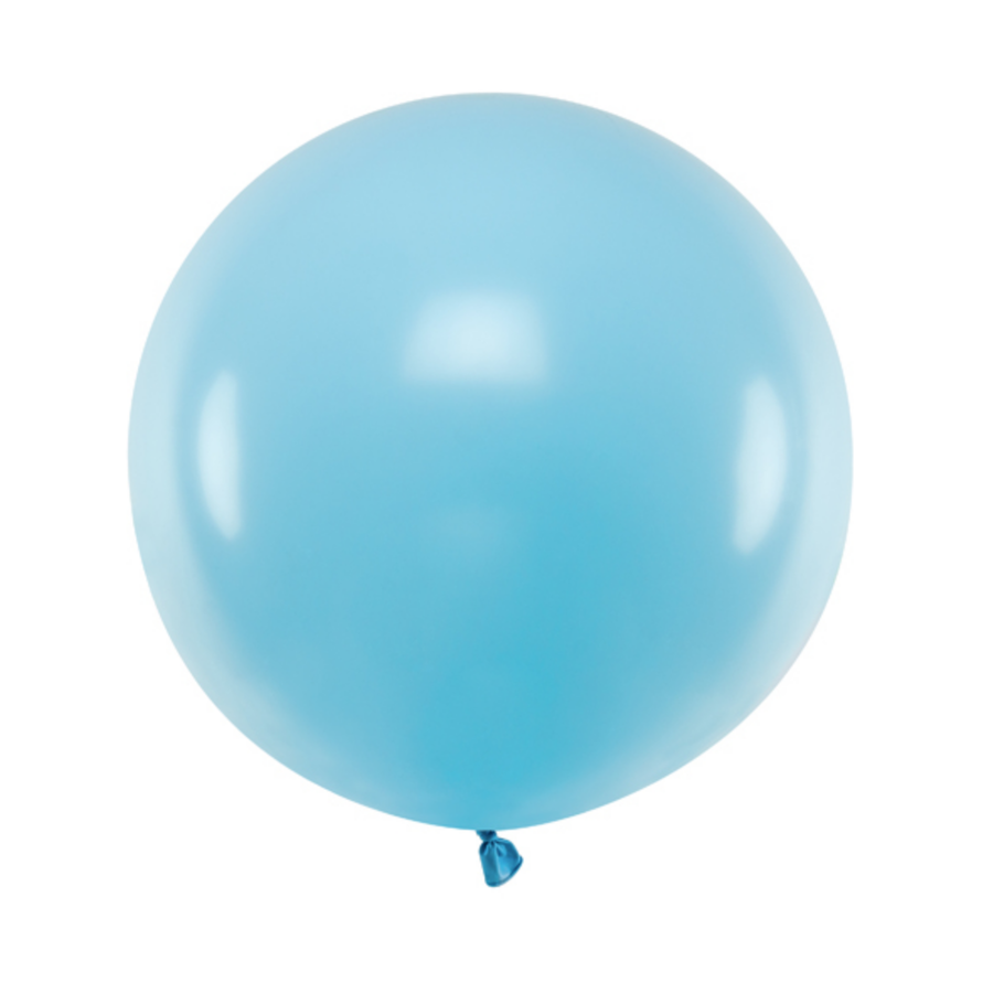 Ronde Ballon 60 cm - Pastel Light Blue - 1 st-1