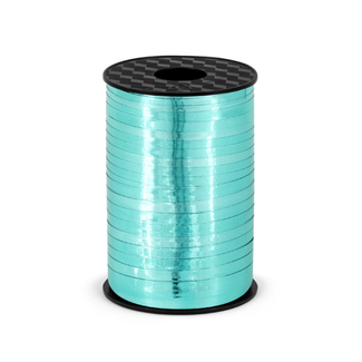PartyDeco Rol lint - Turkoois - 5mm x 225 mtr