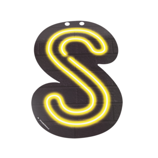 Neon Letter - S