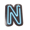 Neon Letter - N