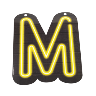 Neon Letter - M