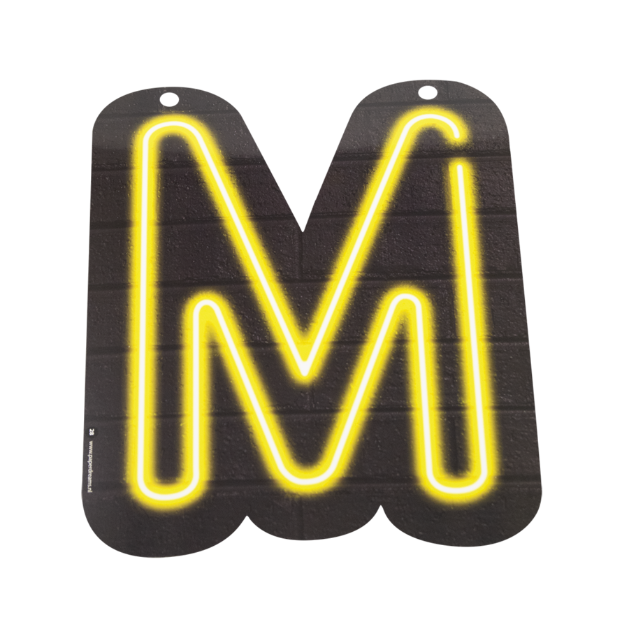Neon Letter - M-1