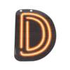 Neon Letter - D