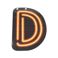 Neon Letter - D