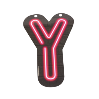 Neon Letter - Y