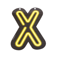 Neon Letter - X