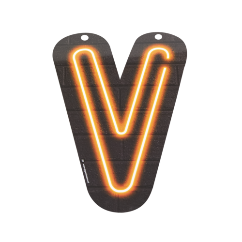 Neon Letter - V 