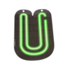 Neon Letter - U