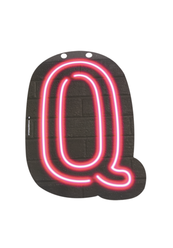 Neon Letter - Q 