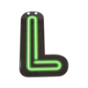 Neon Letter - L