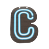 Neon Letter - C