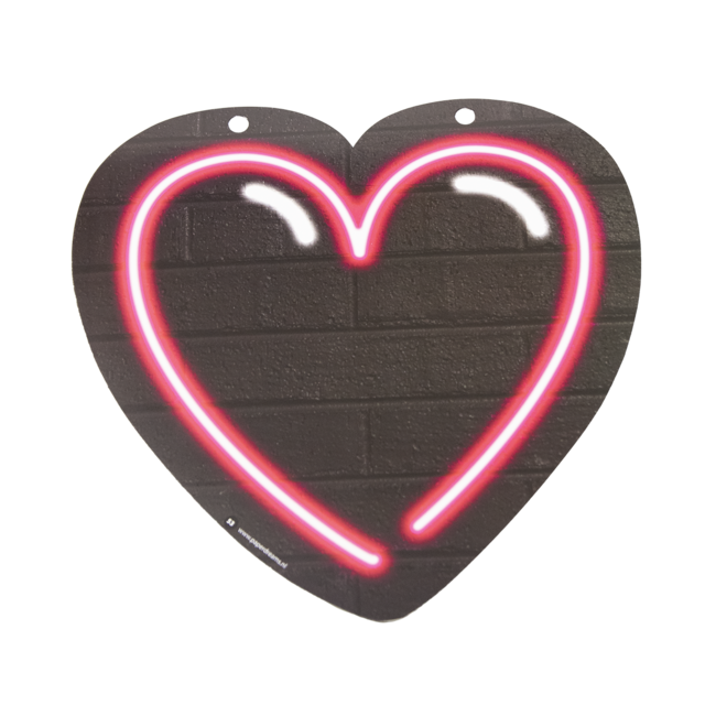 Neon Letter - Hart roze