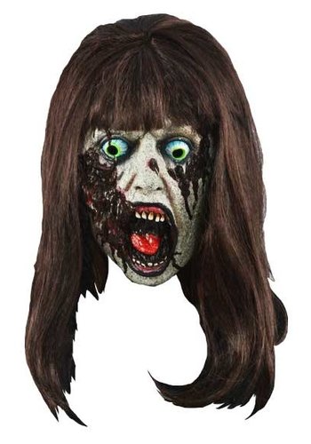 Masker Zombie Lady with brown hair 