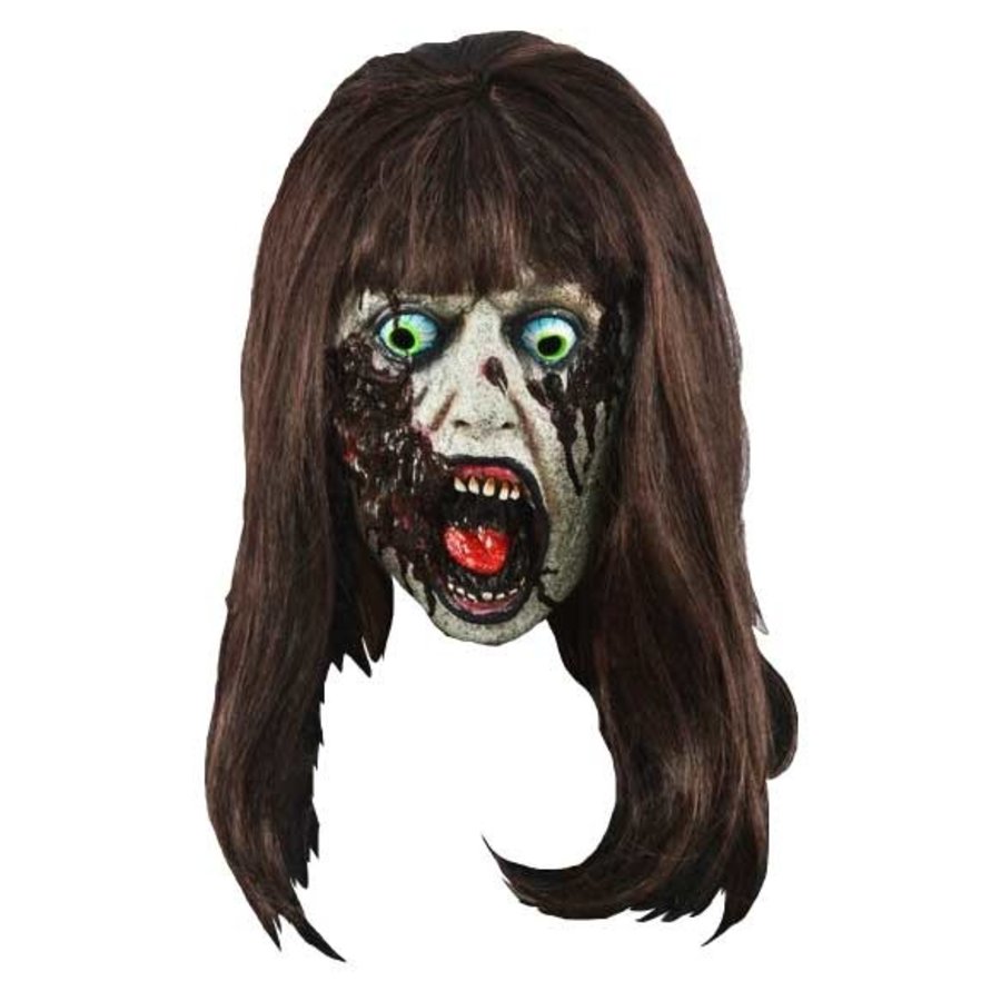 Masker Zombie Lady with brown hair-1