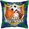 Folieballon Happy Birthday Shield Sports