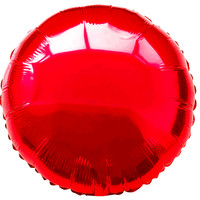 thumb-Folieballon Rond Rood-5