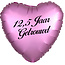 Folieballon Hart Chrome Roze