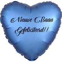 thumb-Folieballon Hart Chrome Azure Blauw-3