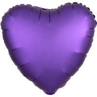 thumb-Folieballon Hart Chrome Purple-12