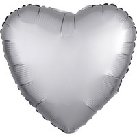 thumb-Folieballon Hart Chrome Zilver-10