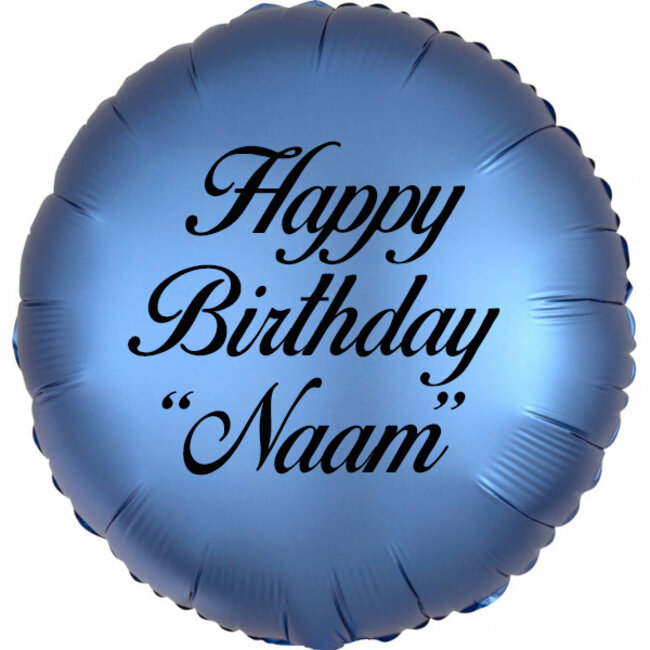 Folieballon Rond Azure Blauw