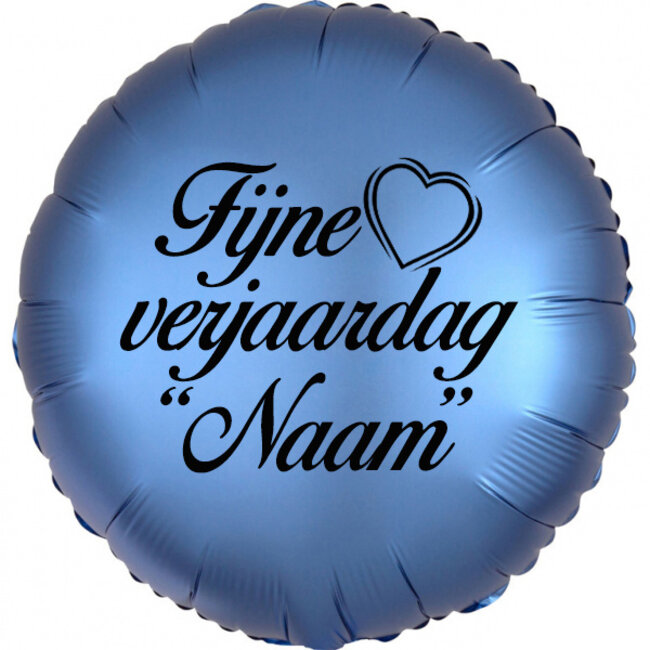 Folieballon Rond Azure Blauw