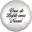 Folieballon Rond Chrome Wit