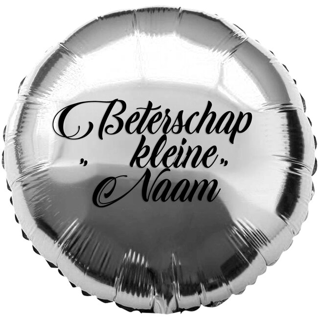 Folieballon Rond Zilver