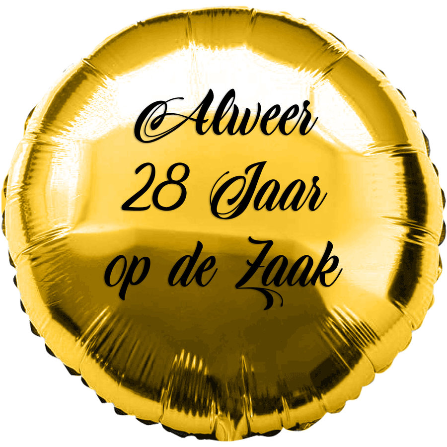 Folieballon Rond Goud-4