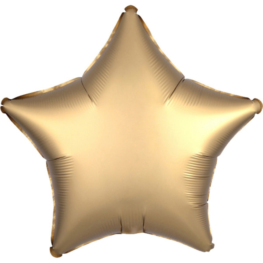 Folieballon Ster Chrome Goud-6