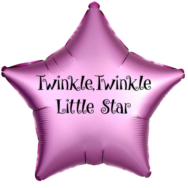 Folieballon Ster Chrome Roze