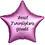 Folieballon Ster Chrome Roze