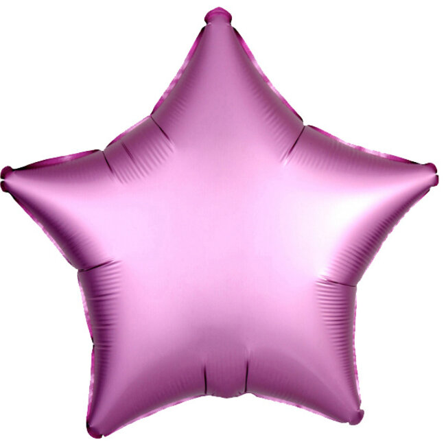 Folieballon Ster Chrome Roze