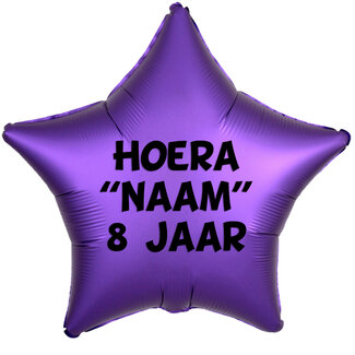 Anagram Folieballon Ster Chrome Paars - 43cm