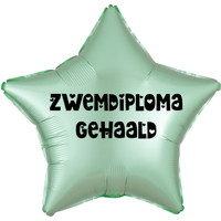 thumb-Folieballon Ster Mint Groen-6