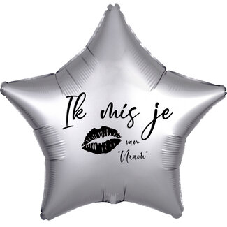 Anagram Folieballon Ster Chrome Zilver - 43cm