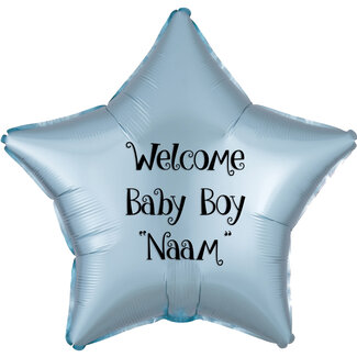 Folatex Folieballon Ster Pastel Licht Blauw - 43cm