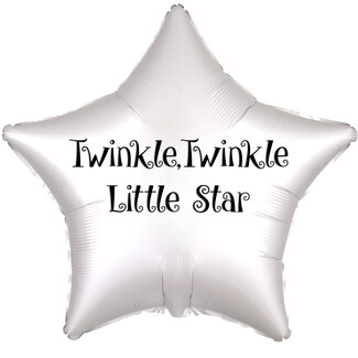 Anagram Folieballon Ster Chrome Wit - 43cm