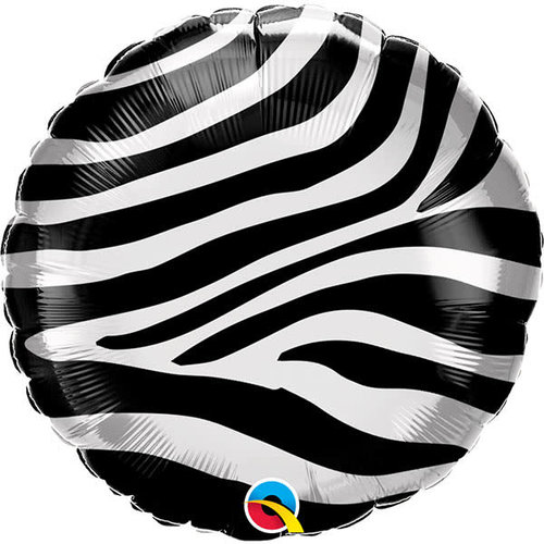 Folieballon Zebra Print - 45 cm 